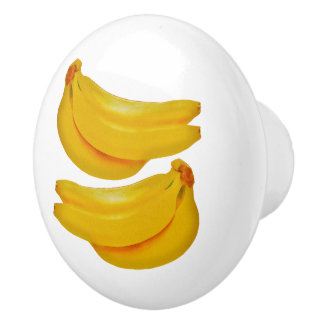 Pomo De Cerámica Cocina de Banana Cubo de Cerámica