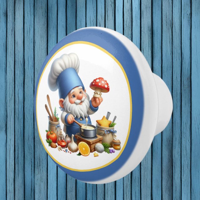 Pomo De Cerámica Cocina del chef del Cuaderno gnomo (Subido por el creador)