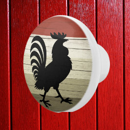 Pomo De Cerámica cocina fresca de Country roooster
