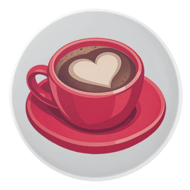 Pomo De Cerámica Coffee ceramic knobs (Anverso)