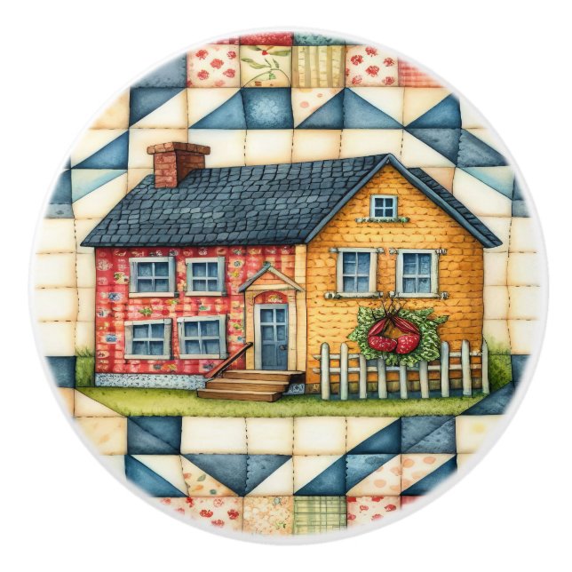 Pomo De Cerámica Cojín de coser (Anverso)