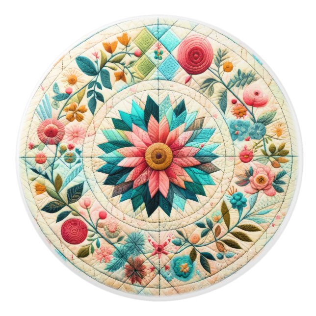 Pomo De Cerámica Cojín de coser (Anverso)