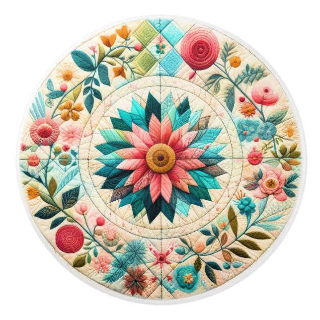 Pomo De Cerámica Cojín de coser (Anverso)