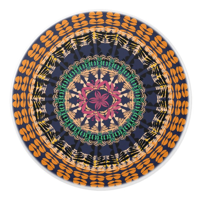 Pomo De Cerámica Colección de Boho del africano - belleza (Anverso)