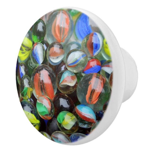 Pomo De Cerámica Colección de Canicas de Vidrio (Derecha)