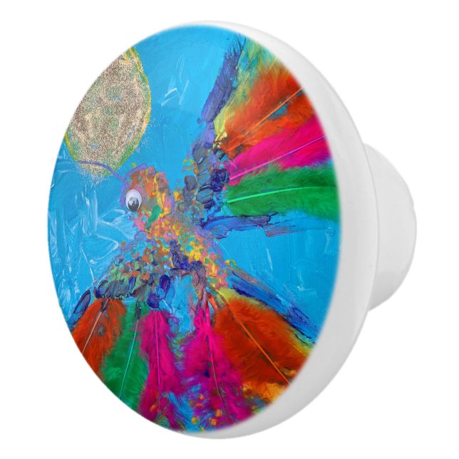 Pomo De Cerámica Colibrí (Derecha)