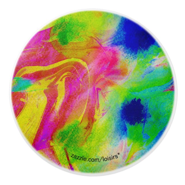 Pomo De Cerámica Colorida extracción cerámica (Anverso)