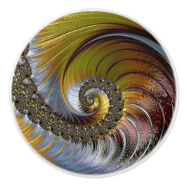 Pomo De Cerámica Colorida Fantasía Moderna Espiral Cerámica Knob
