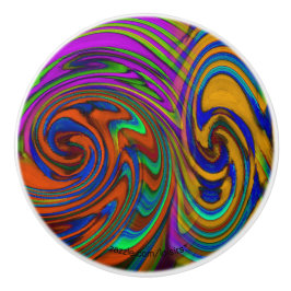 Pomo De Cerámica Colorido