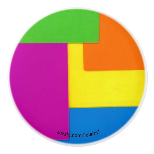 Pomo De Cerámica Colorido (Anverso)