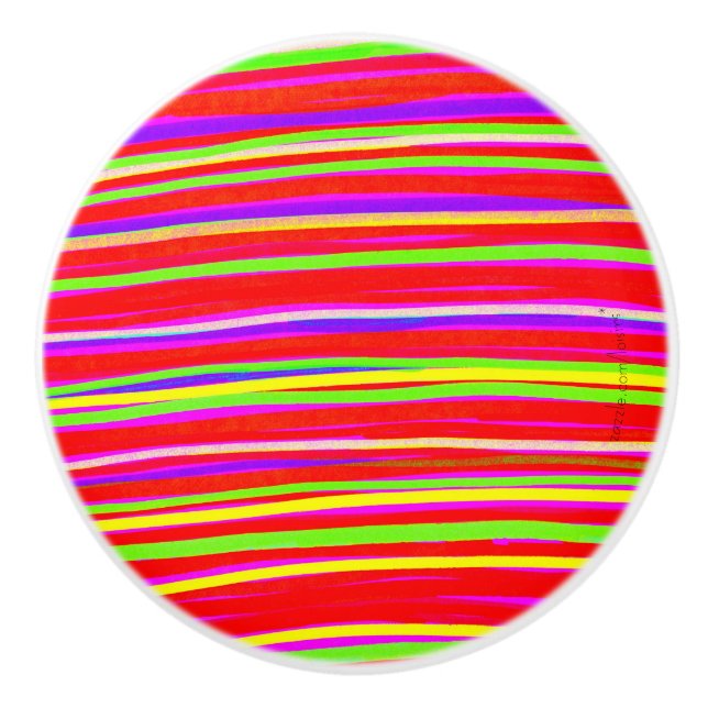 Pomo De Cerámica Colorido (Anverso)