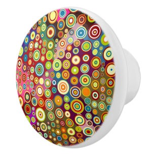 Pomo De Cerámica Coloridos puntos retro I + tu experiencia e ideas