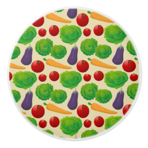 Pomo De Cerámica Coma tus vegetales
