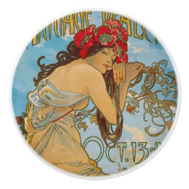 Pomo De Cerámica Comerciantes de transporte por Alphonse Mucha (190