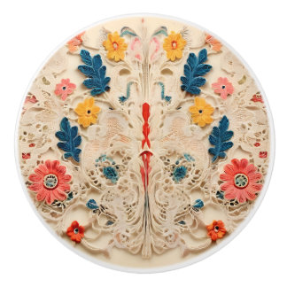 Pomo De Cerámica Como de encaje