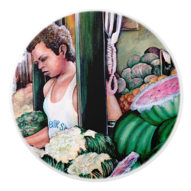 Pomo De Cerámica ¿Cómo Te Gustan Esos Melones? (Anverso)