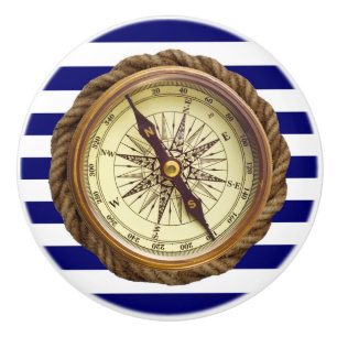 Pomo De Cerámica Compass del barco ~ Dispositivo de navegación ~ *