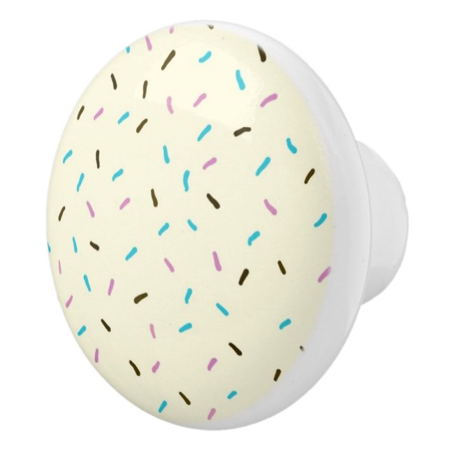 Pomo de cerámica con espolvorines dulces (crema de (Derecha)