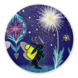 Pomo De Cerámica Conejo de Polilla Lunar