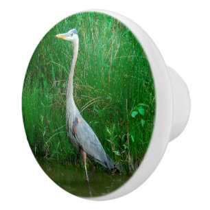 POMO DE CERÁMICA CONOCIMIENTO CERAMICO/ HERÓN AZUL EN POND
