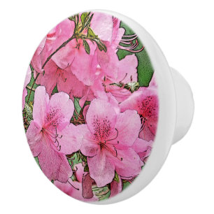 POMO DE CERÁMICA CONOCIMIENTOS CERAMÁTICOS DE PINTURA AZALEAS/CONOC