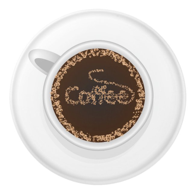 Pomo De Cerámica Copa de café (Anverso)