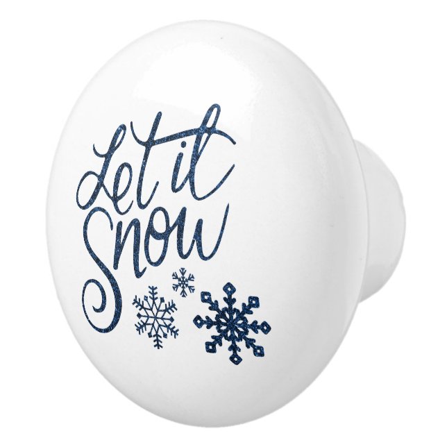 Pomo De Cerámica Copo de nieve (Derecha)