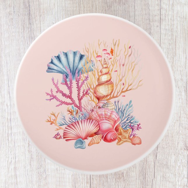 Pomo De Cerámica Coral Nautical (Subido por el creador)