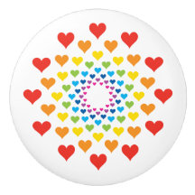 Corazones alrededor de los corazones