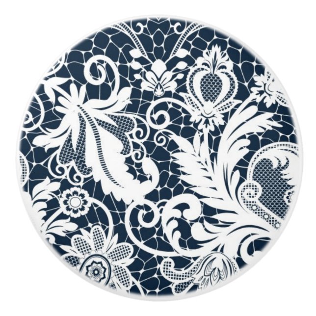 Pomo De Cerámica Cordón blanco 2 (Anverso)