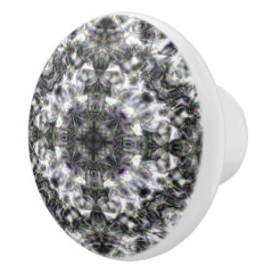 Pomo De Cerámica Cordón de plata