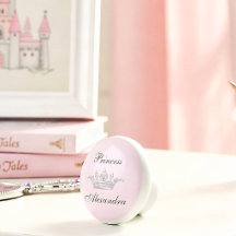 Corona de princesa vintage rosa y gris nombre pers