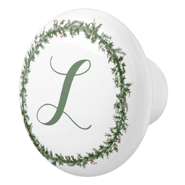 Pomo De Cerámica Coronas verdes (Derecha)