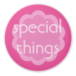 Pomo De Cerámica cosas especiales organización pink flower knob