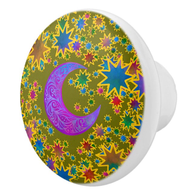 Pomo De Cerámica Cosecha de Luna Mística (Derecha)