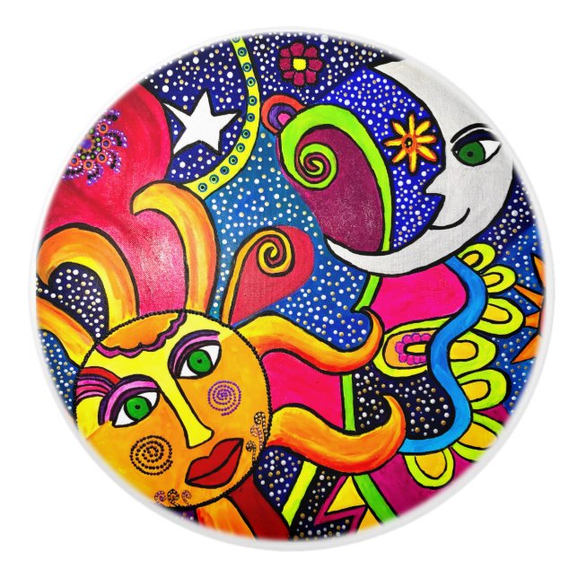 Pomo De Cerámica Cosmos Ceramic Knob (Anverso)