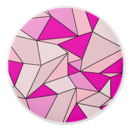 Pomo De Cerámica "Creases" rosadas