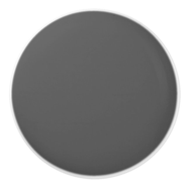 Pomo De Cerámica Create Your Own dark gray Custom Design (Anverso)