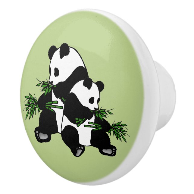 Pomo De Cerámica Crecimiento de Panda (Derecha)