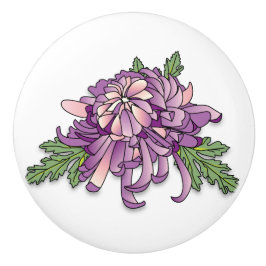 Pomo De Cerámica Crisantemo