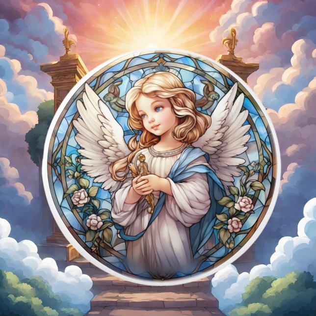 Pomo De Cerámica Cristal fino teñido Ángel Religioso (Subido por el creador)
