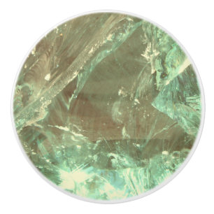 Pomo De Cerámica Cristal natural mineral de cuarzo