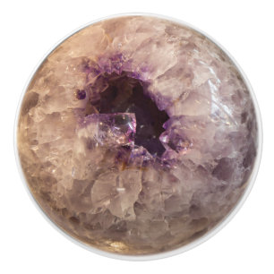 Pomo De Cerámica Cristales curativos de la Esfera de Cristal