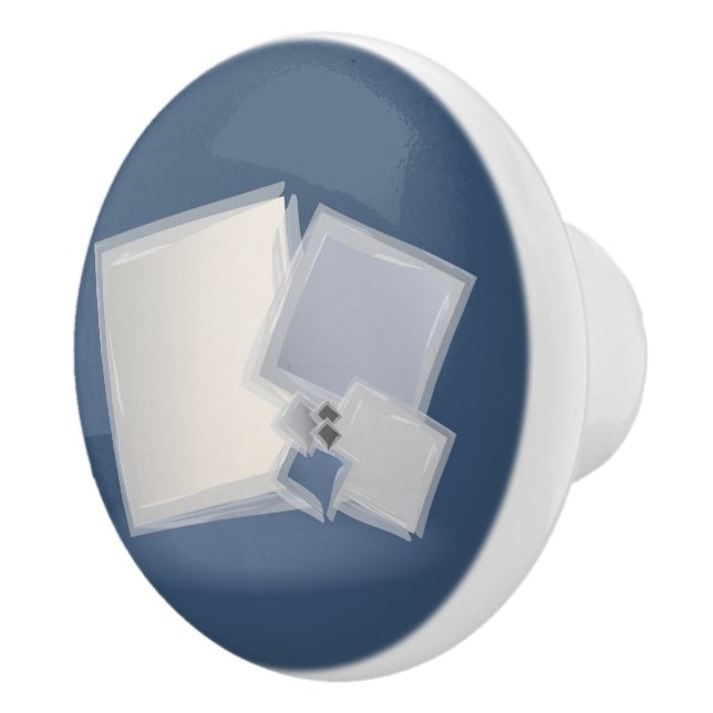 Pomo De Cerámica Cuadrados rodando de Fibonacci (Derecha)