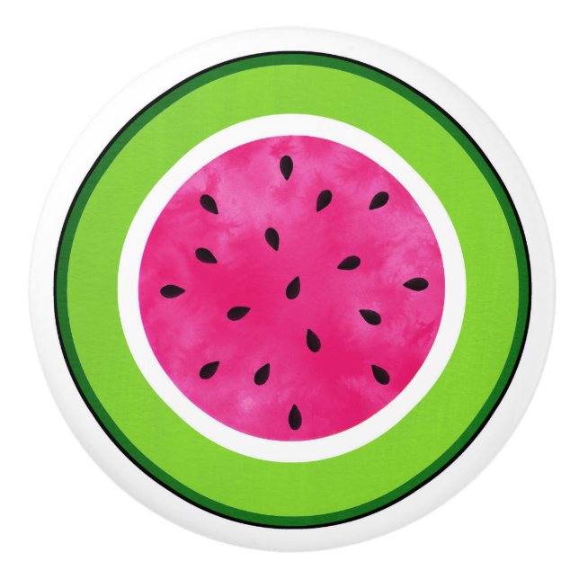 Pomo De Cerámica Cubierta acuarela Redondo Papel Redondo (Anverso)