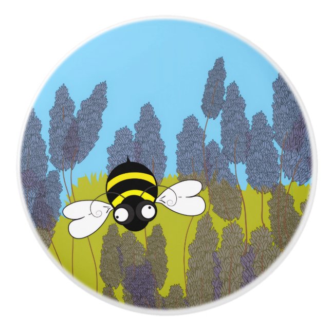 Pomo De Cerámica Cubierta cerámica Lavender (Anverso)