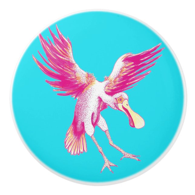 Pomo De Cerámica Cuchara Tropical (Anverso)