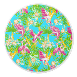 Pomo De Cerámica Cucharones Tropicales