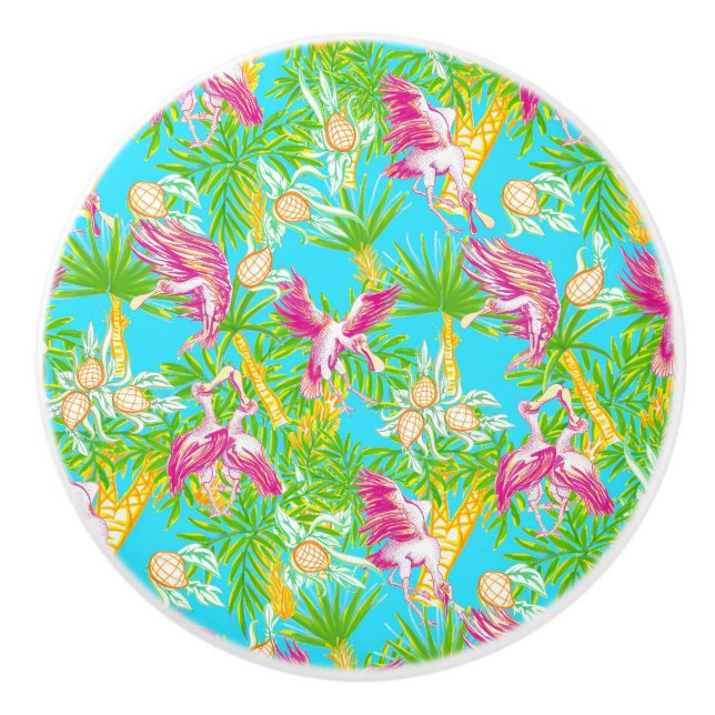 Pomo De Cerámica Cucharones Tropicales (Anverso)