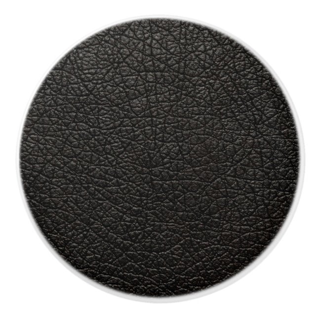 Pomo De Cerámica Cuero negro (Anverso)